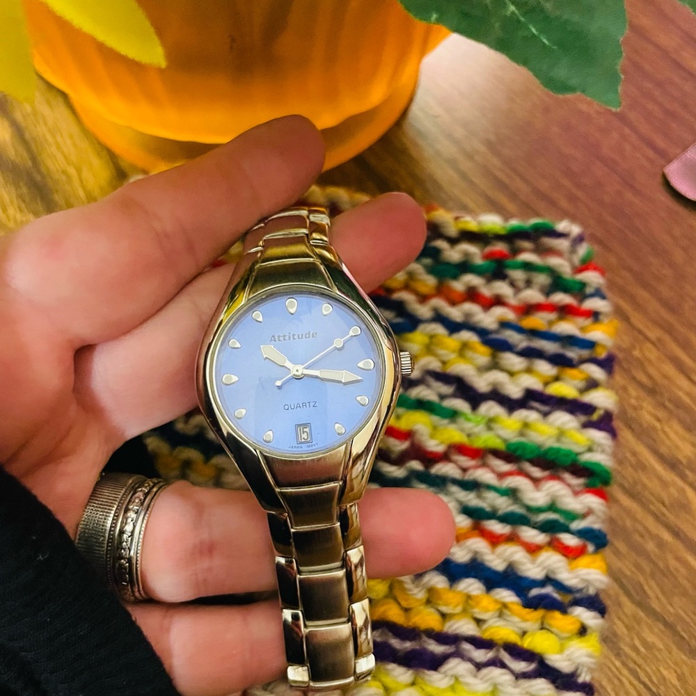 Attitude Quartz Stainless Steel Watch
